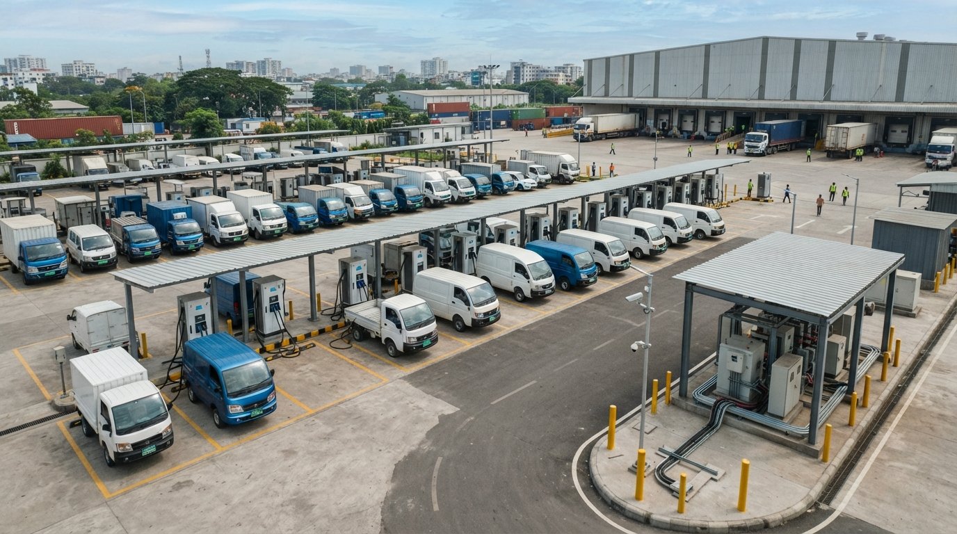 Illustrative for Solar-Integrated EV Charging